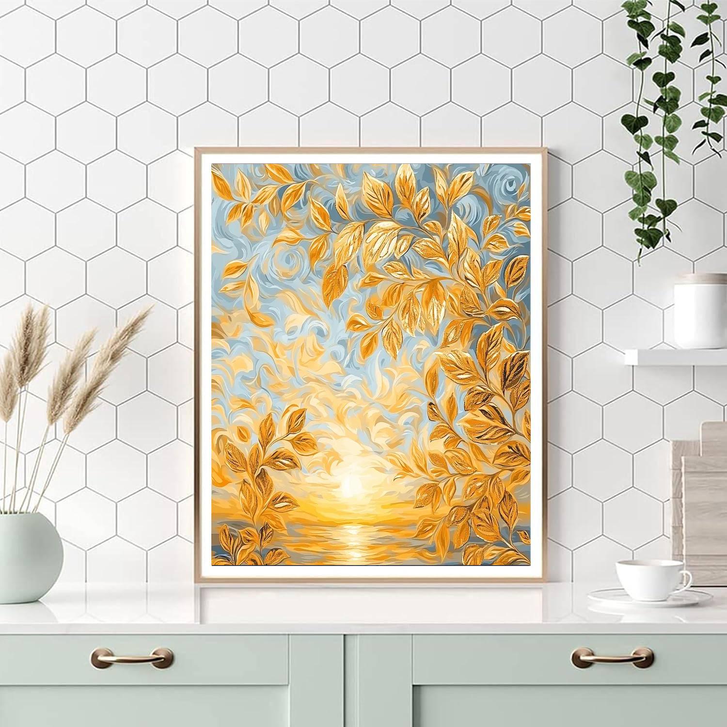 Gustav Klimt Inspired The Golden Hour  Number Painting