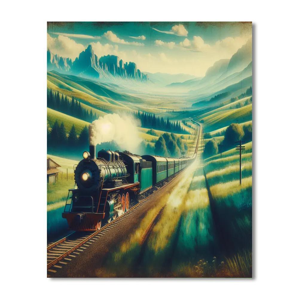 Timeless Railway Adventure Paint By Color