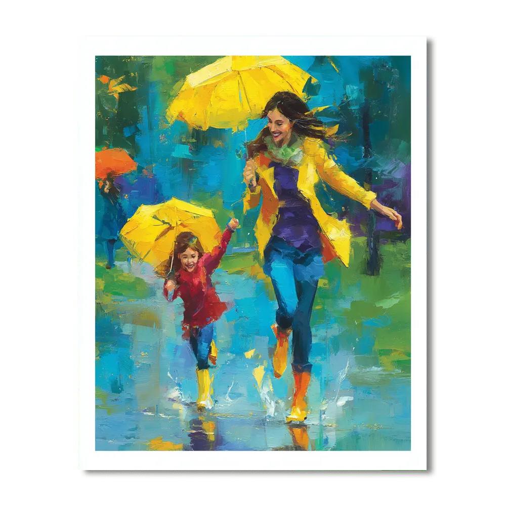 Joyful Raindrops Paint By Color