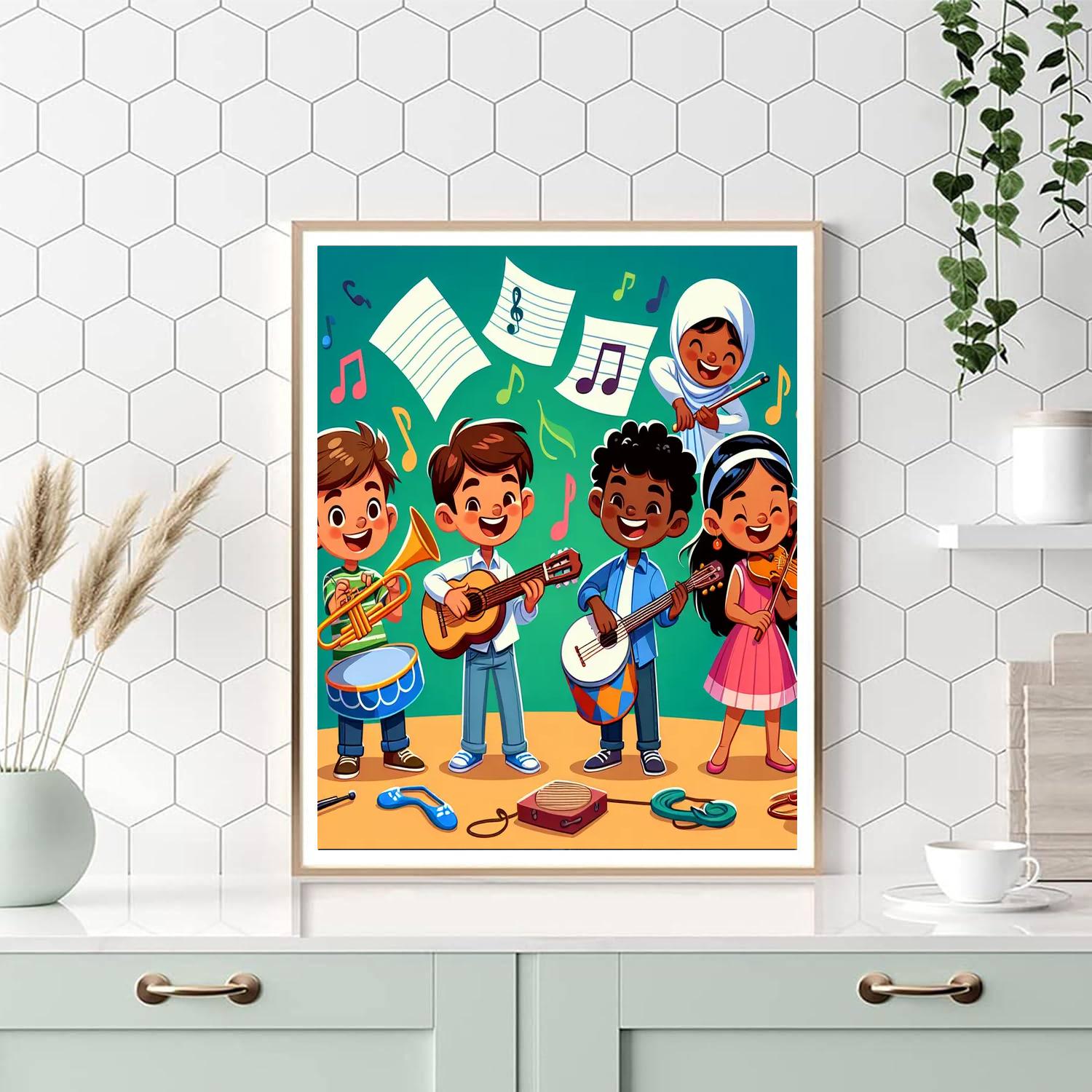 Joyful Jam Session Paint By Numbers Art