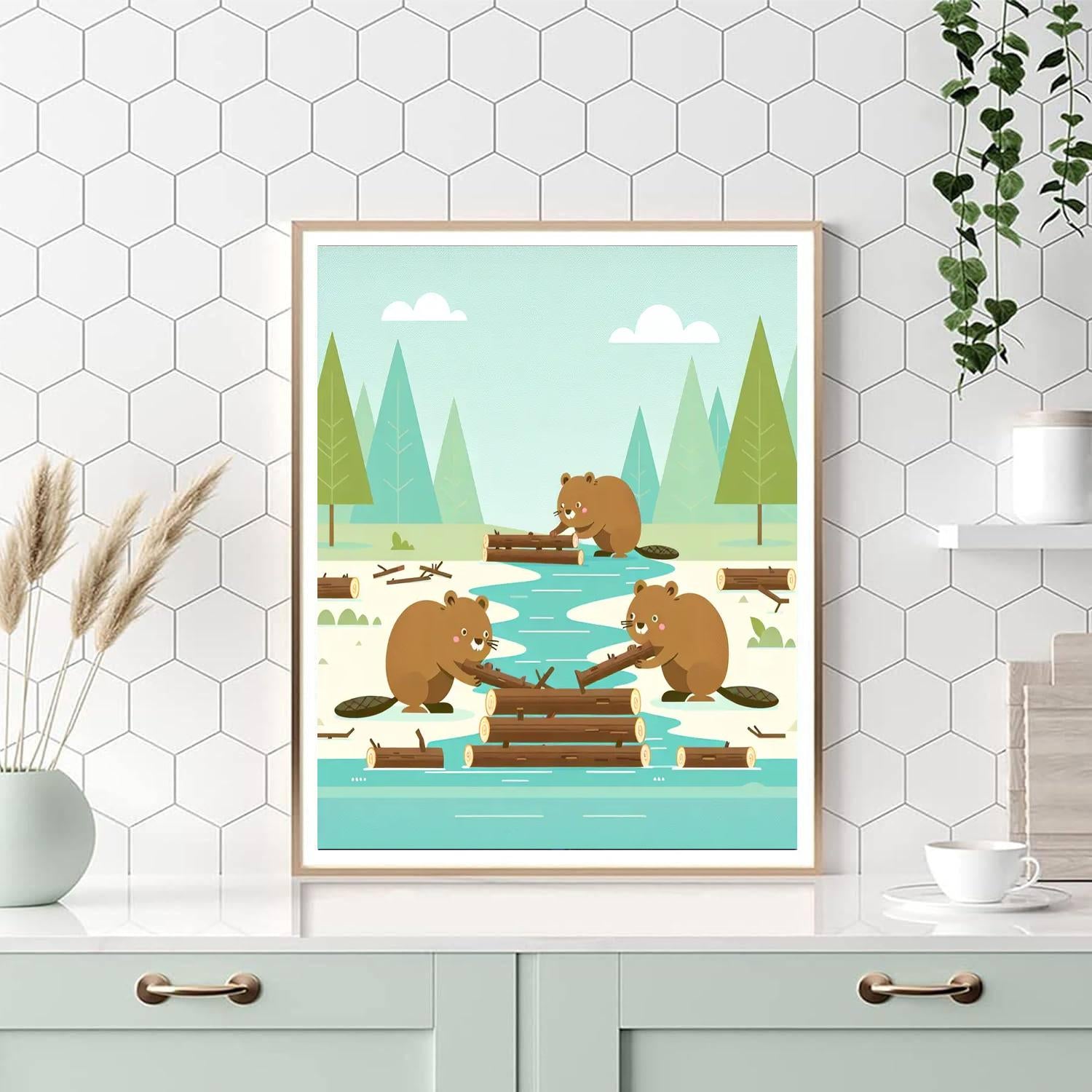 Busy Beaver Bonanza Numbered Painting Kits