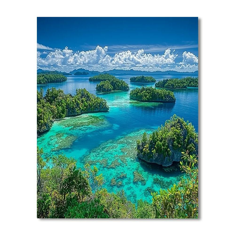 Raja Ampat Islands - Indonesia Numbered Painting Kits
