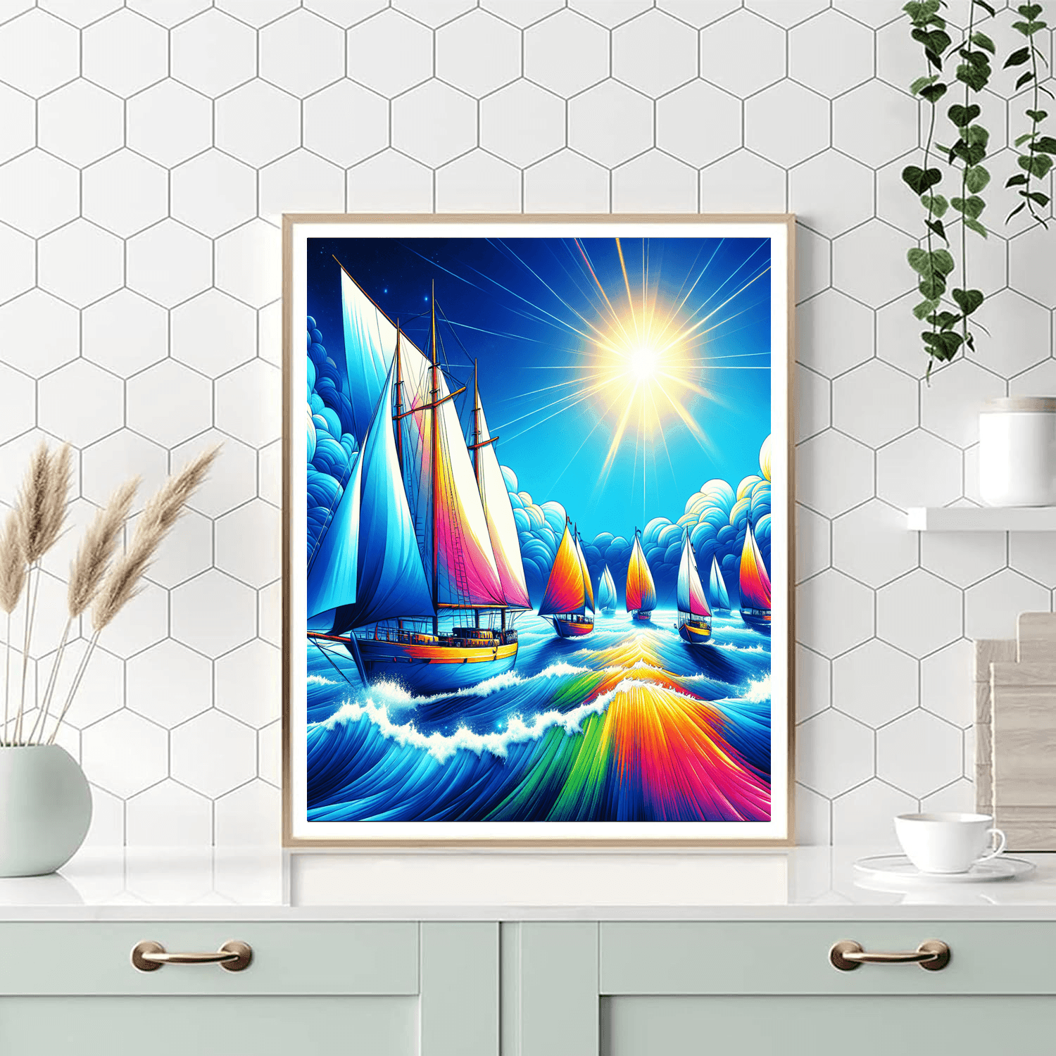 Charming Nautical Adventure Painting By Numbers Kit