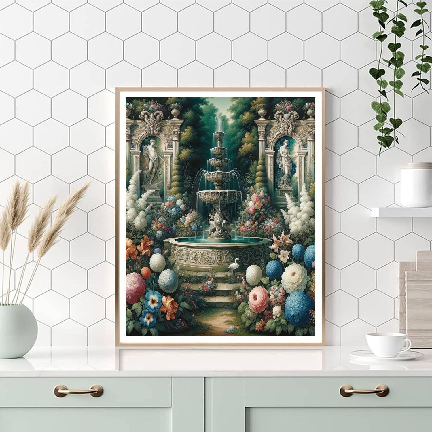 Classical Garden Delight Paint By Numbers