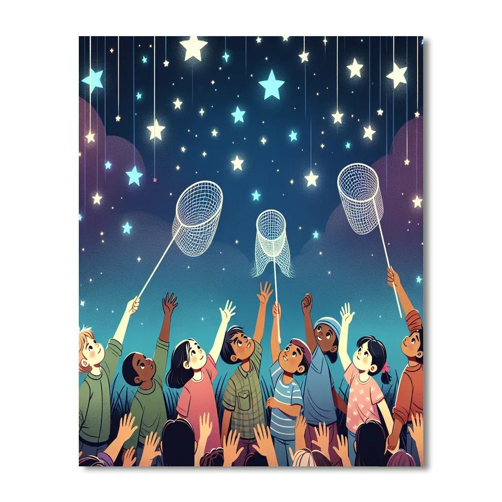 Star Catcher Dreams Number Painting