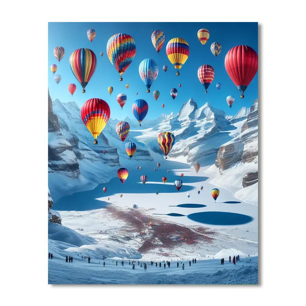 International Hot Air Balloon Fiesta - Switzerland Paint By Numbers Art