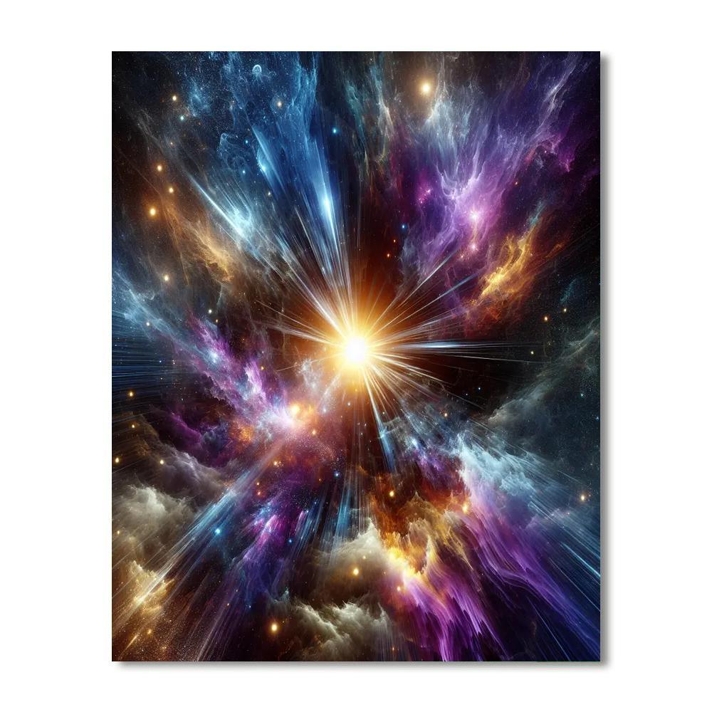 Cosmic Starburst Phenomenon DIY Paint By Numbers