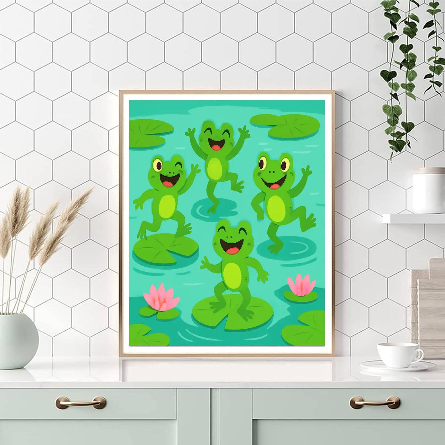 Dancing Frogs Painting By Numbers Kit