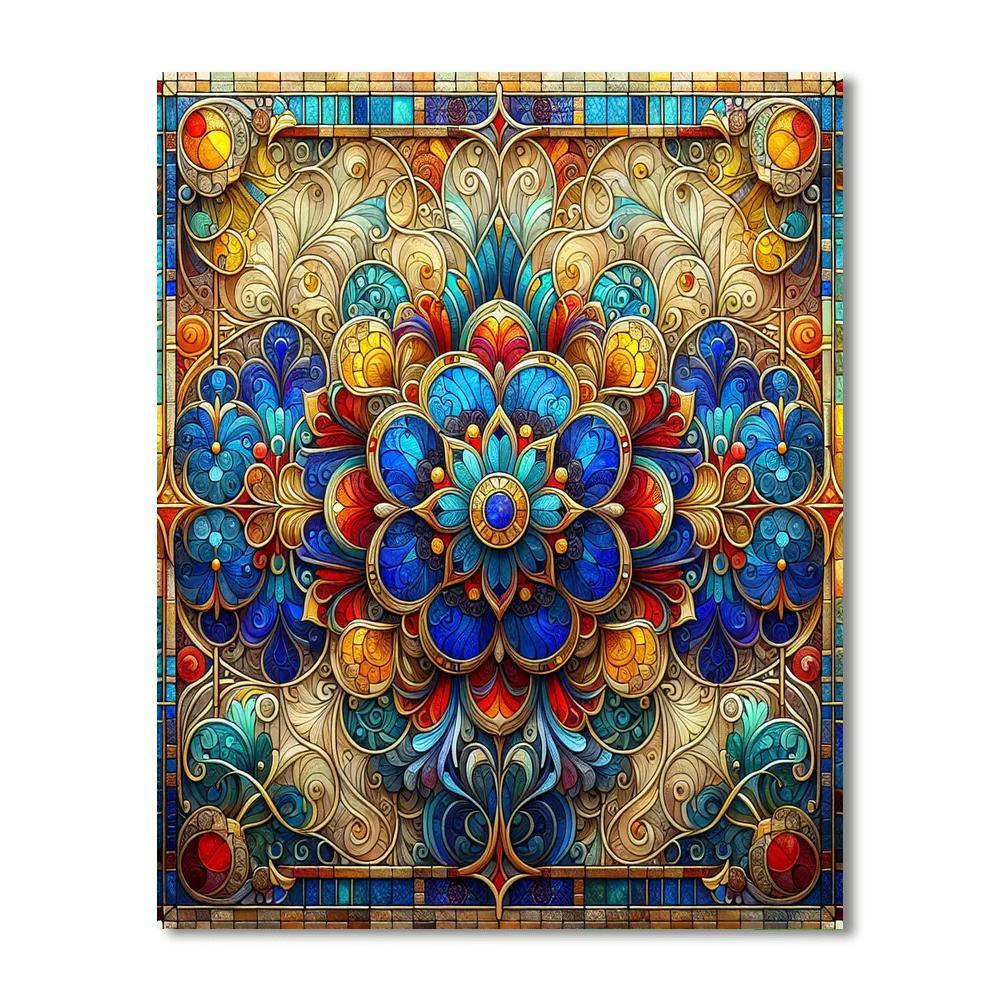 Stained Glass Wonder Paint By Numbers Art