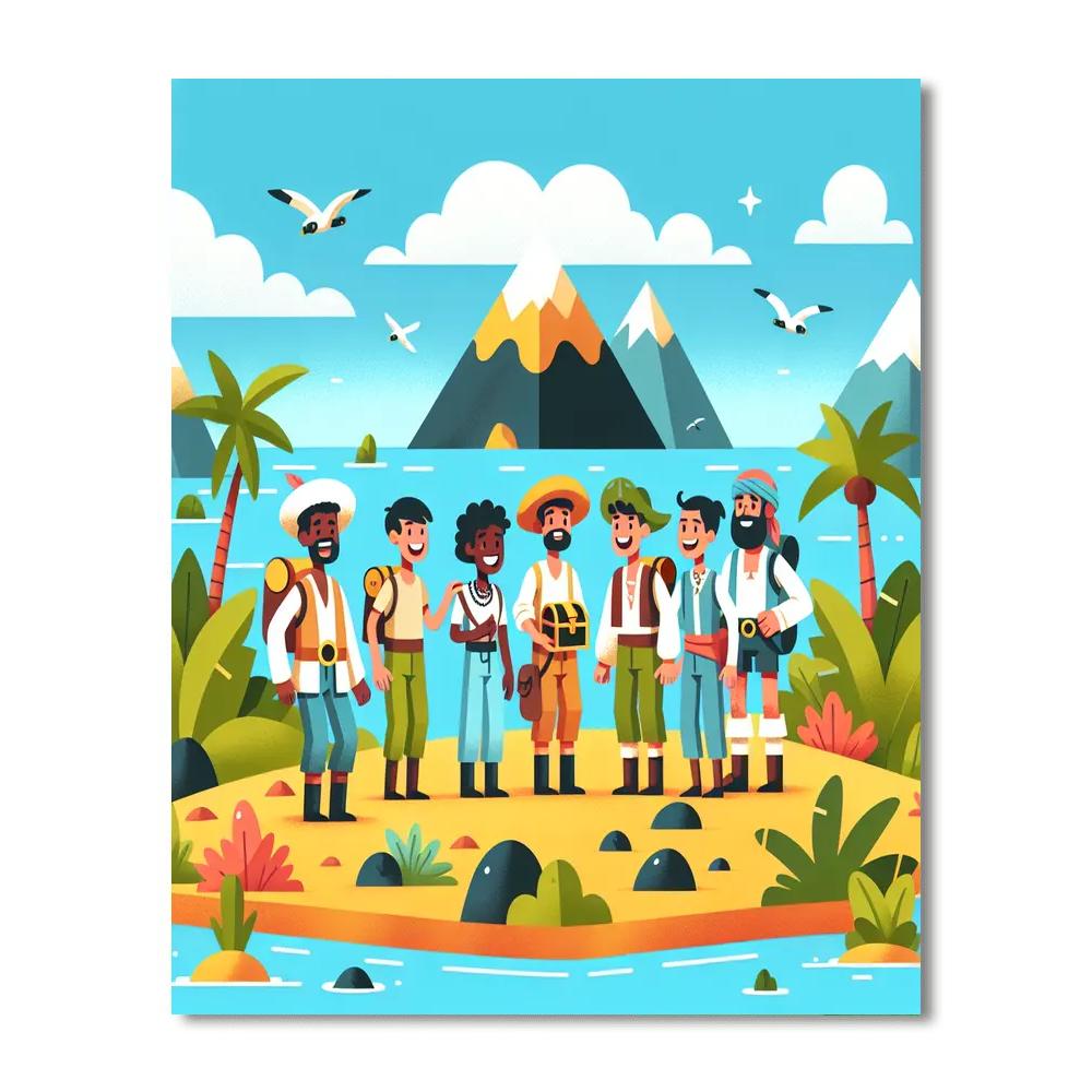 Island Discovery Number Painting