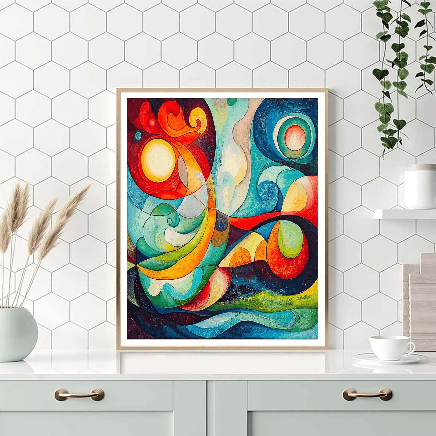 Wassily Kandinsky Inspired Harmony Of Elements  DIY Paint By Numbers