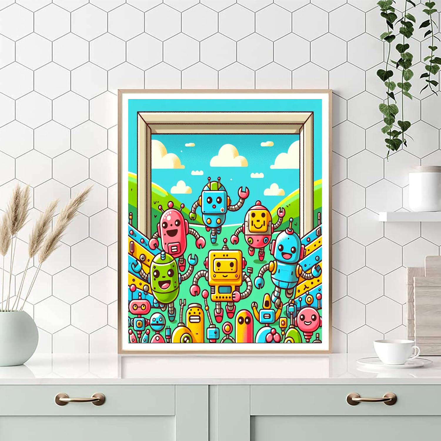 Fantastic Robot Race Paint By Numbers