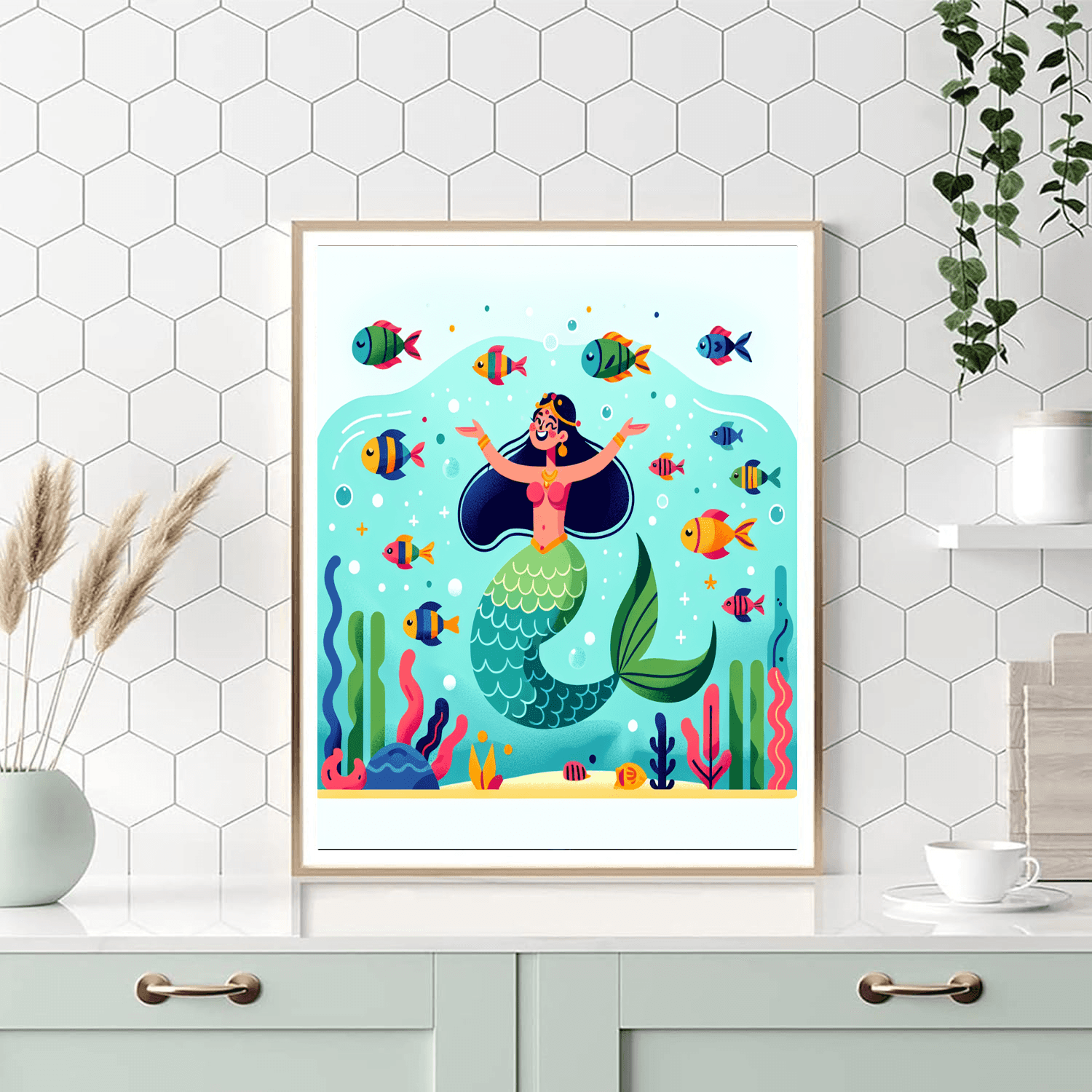 Mermaid's Ocean World Paint By Color