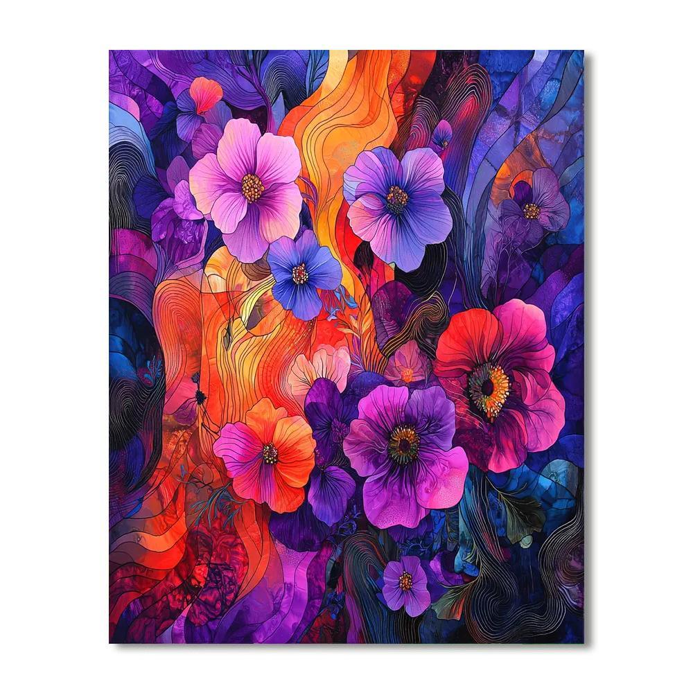 Frida Kahlo Inspired Flora Of The Soul  Painting Number Kit