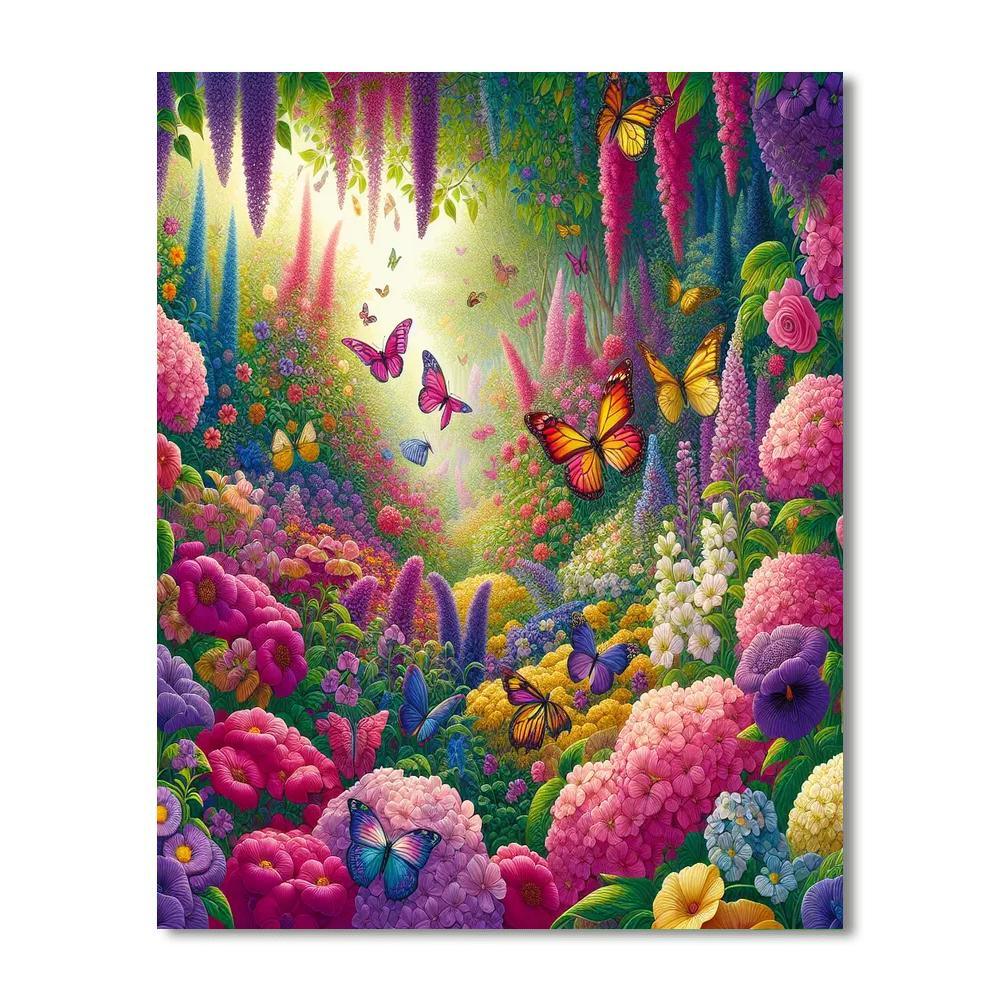 Enchanting Gardens Painting By Numbers Kit