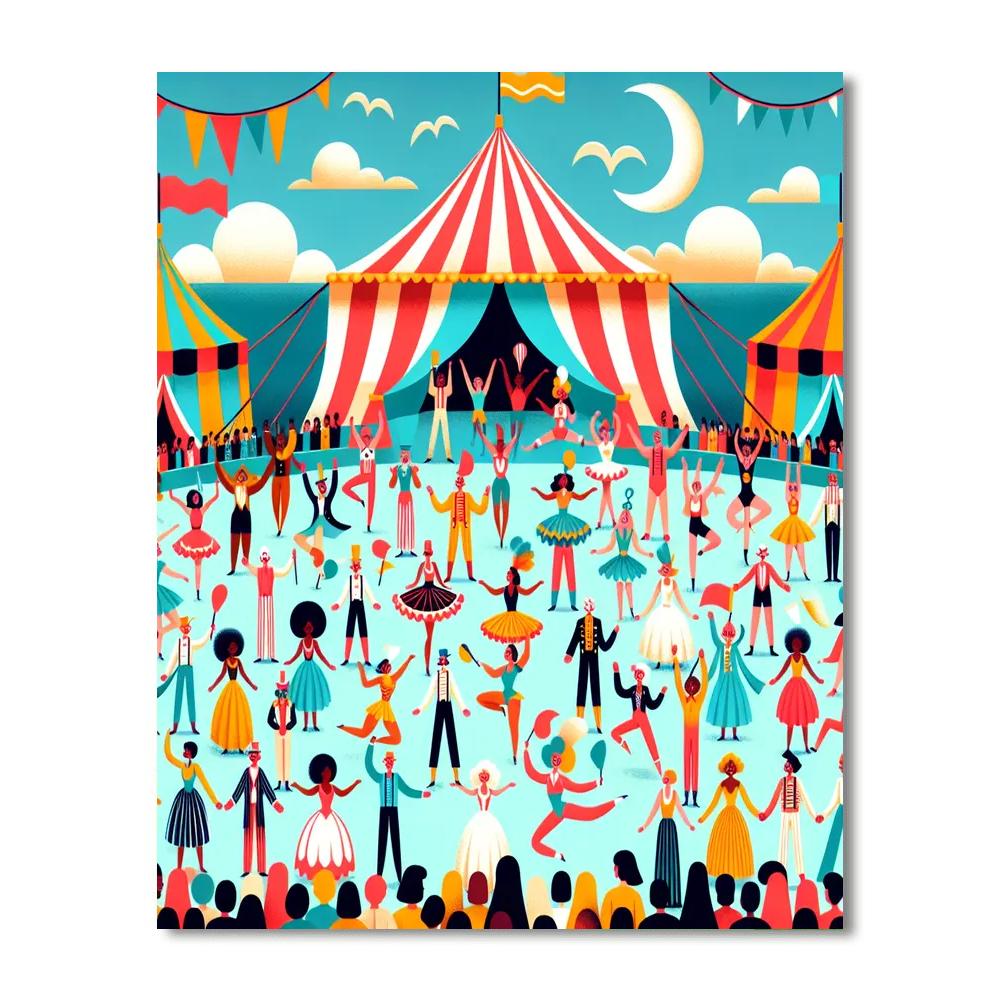 Magical Circus Spectacle Paint By Number