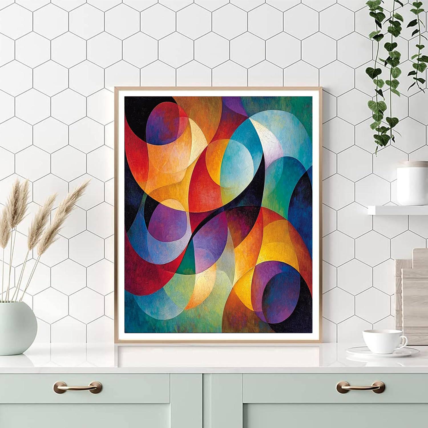 Max Ernst Inspired Dancing Lights Of Imagination  Paint By Number