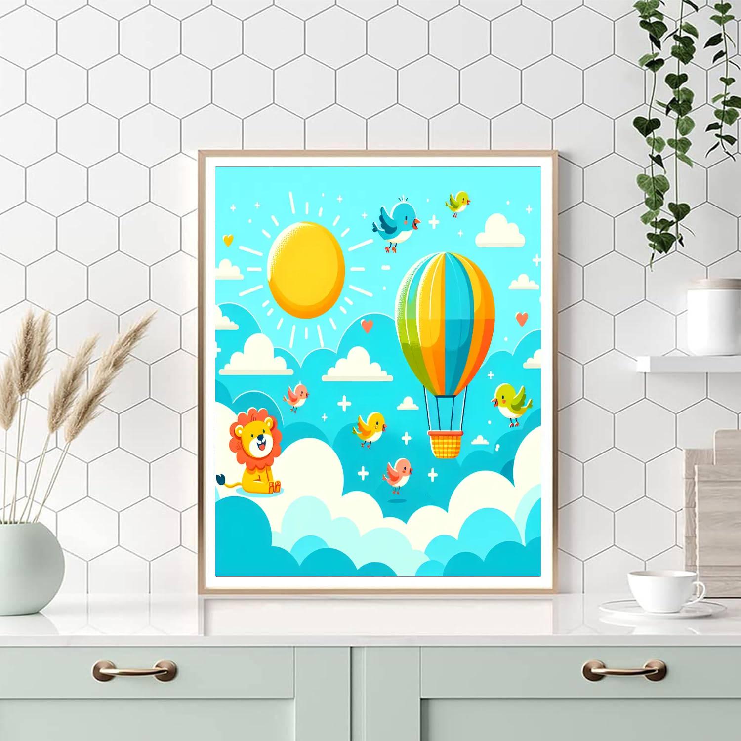 Spirited Sky Safari Number Painting