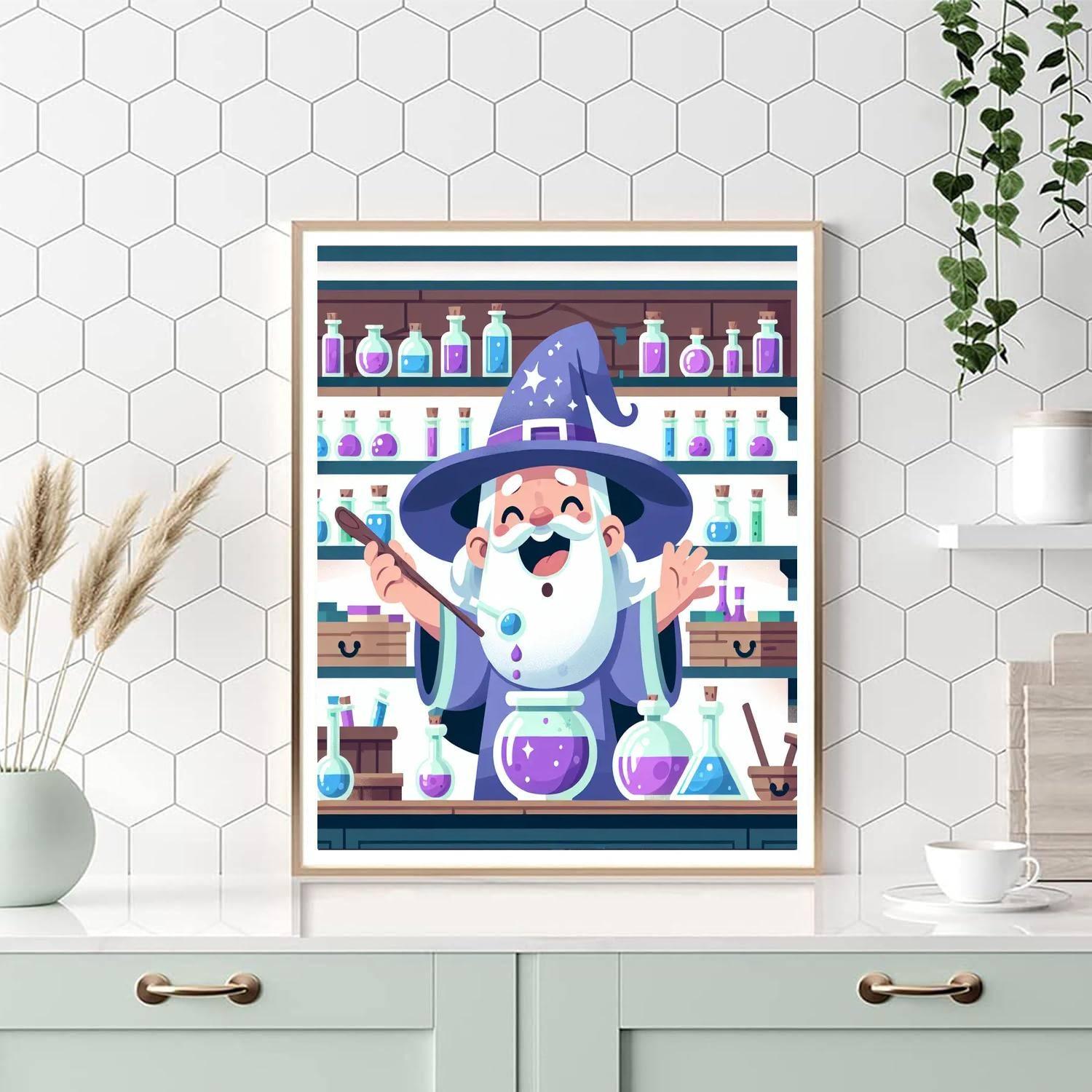 Magical Wizard's Workshop DIY Paint By Numbers