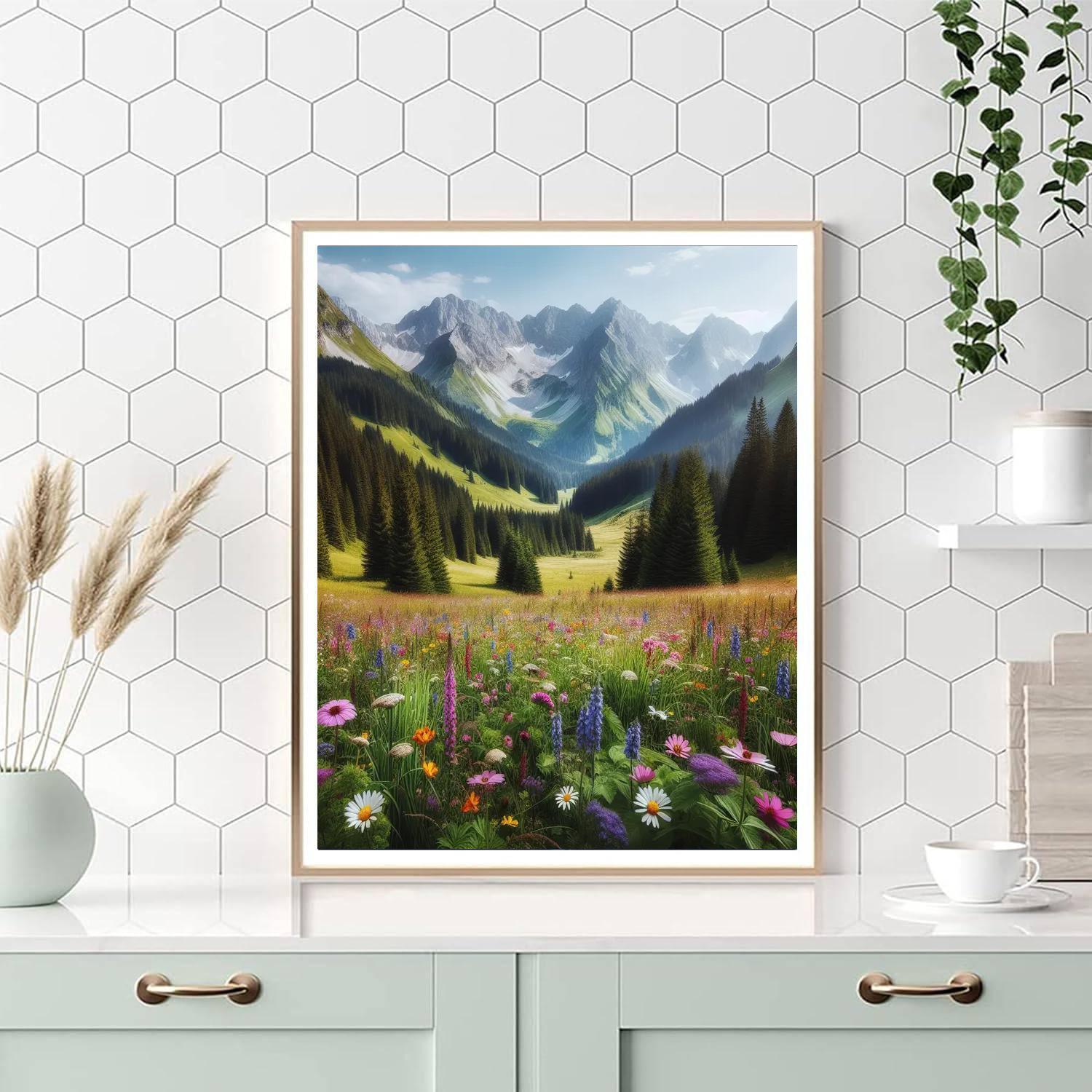 Mystical Mountain Meadow Paint By Numbers Kits