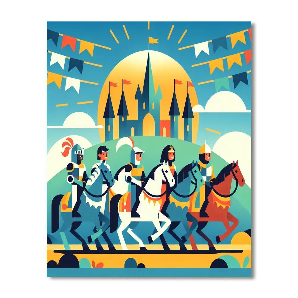 Knightly Adventure Paint By Number