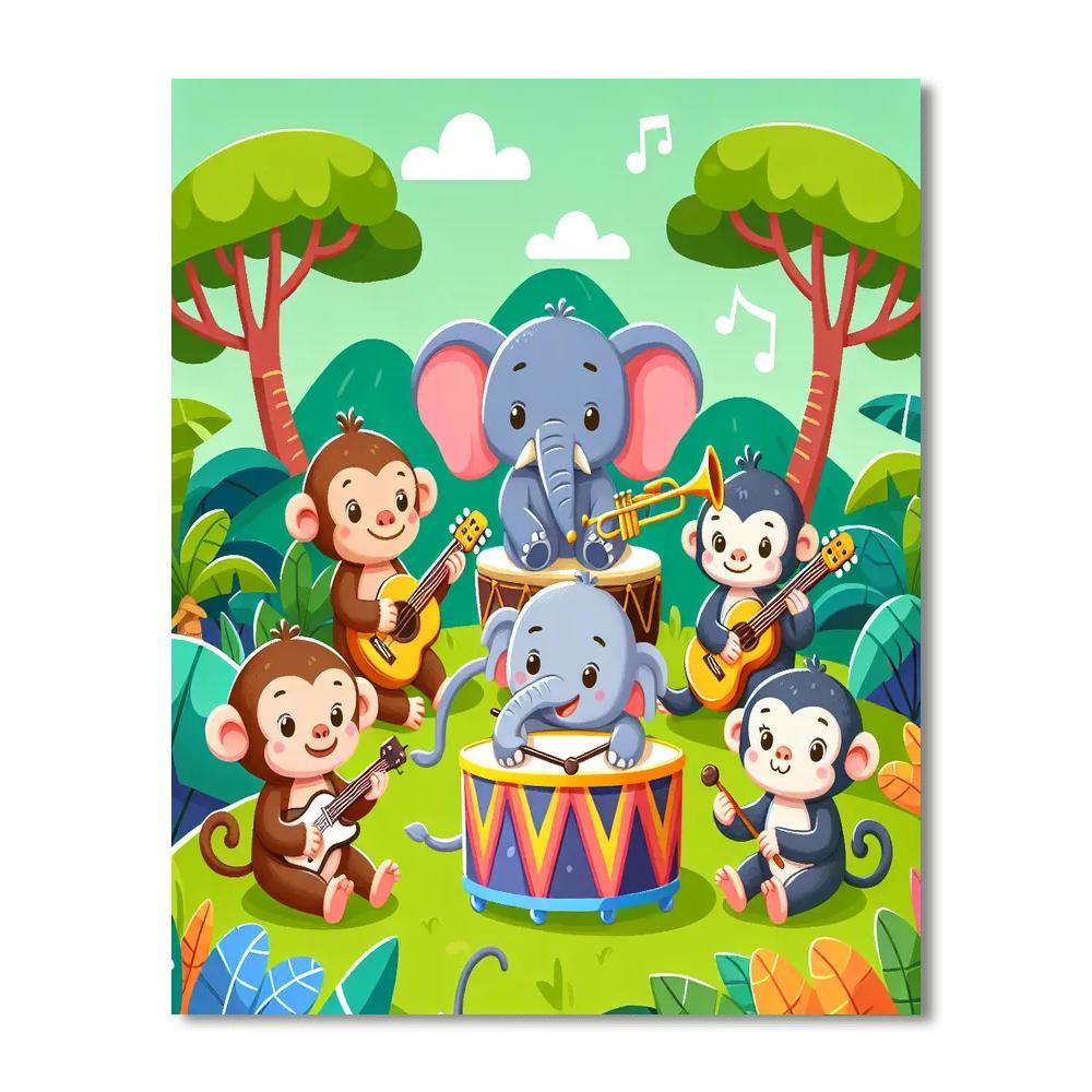 Jungle Beat Painting Number Kit
