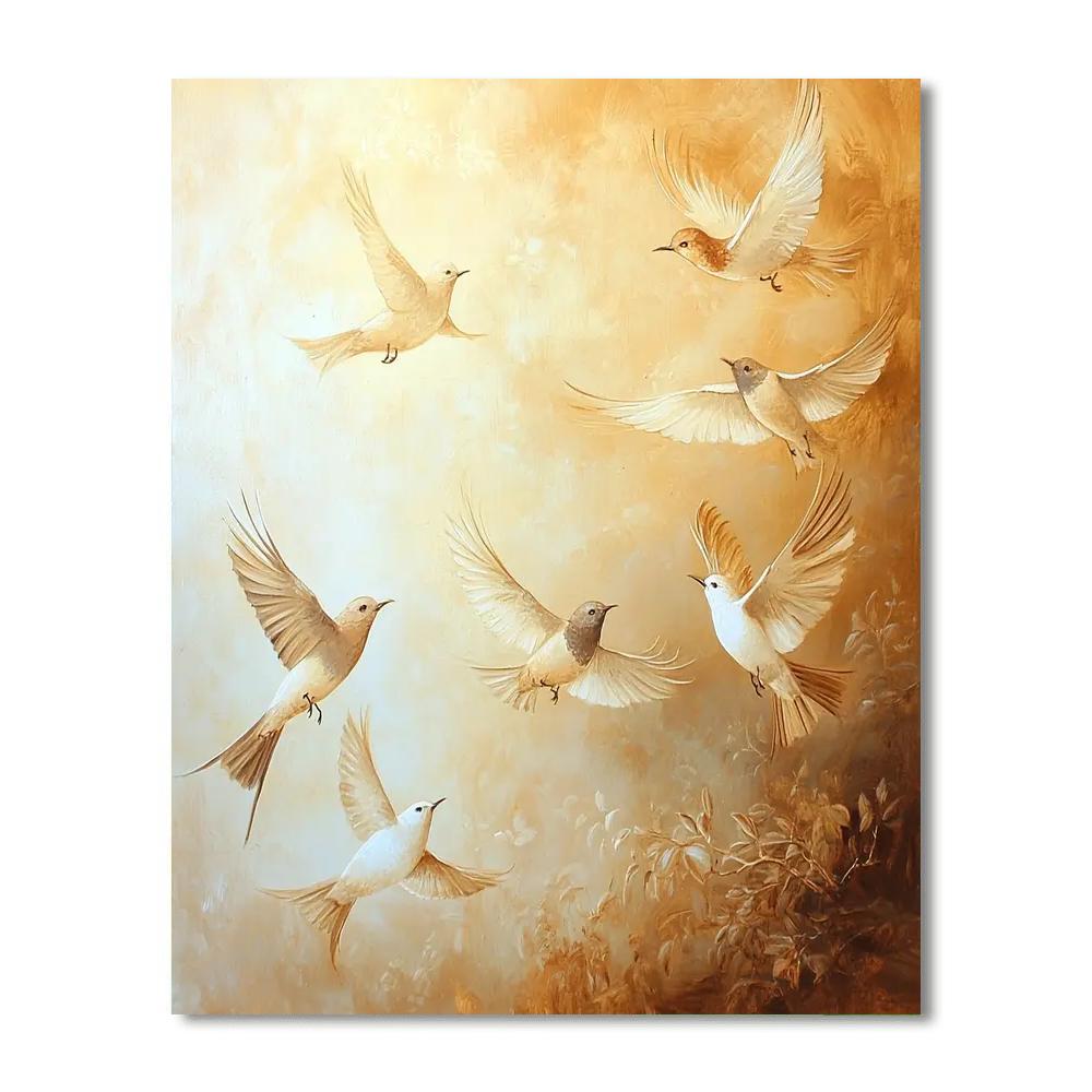 Leonardo Da Vinci Inspired Avian Symphony  Paint By Numbers