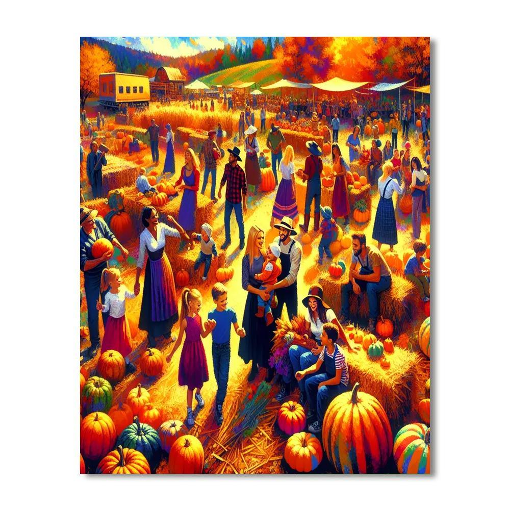 Charming Autumn Festival Numbered Painting Kits
