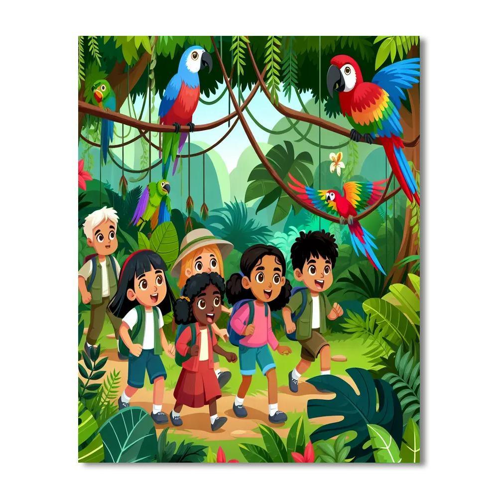Adventurer's Jungle Trek Paint By Numbers