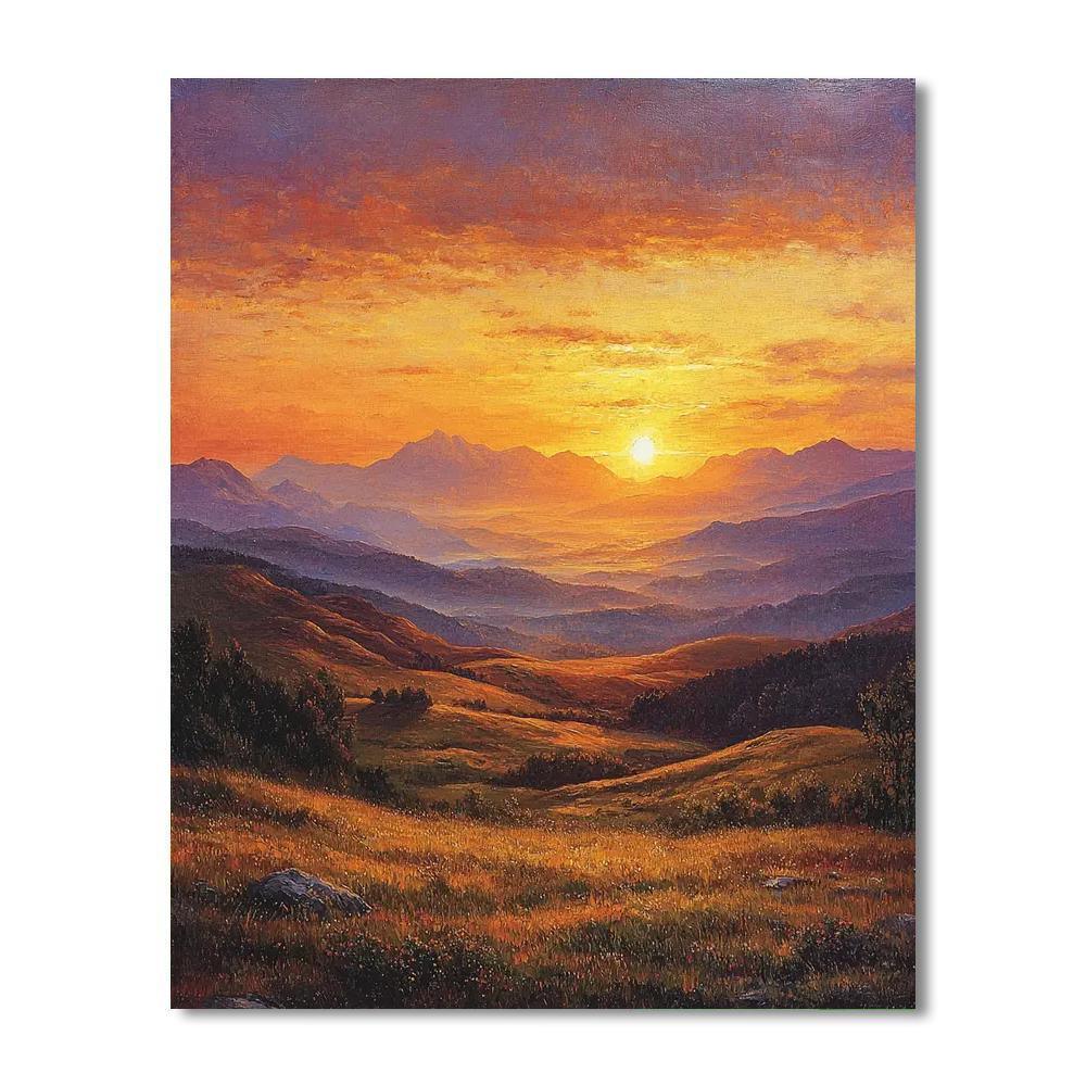 Caspar David Friedrich Inspired Timeless Wanderlust  Paint By Numbers