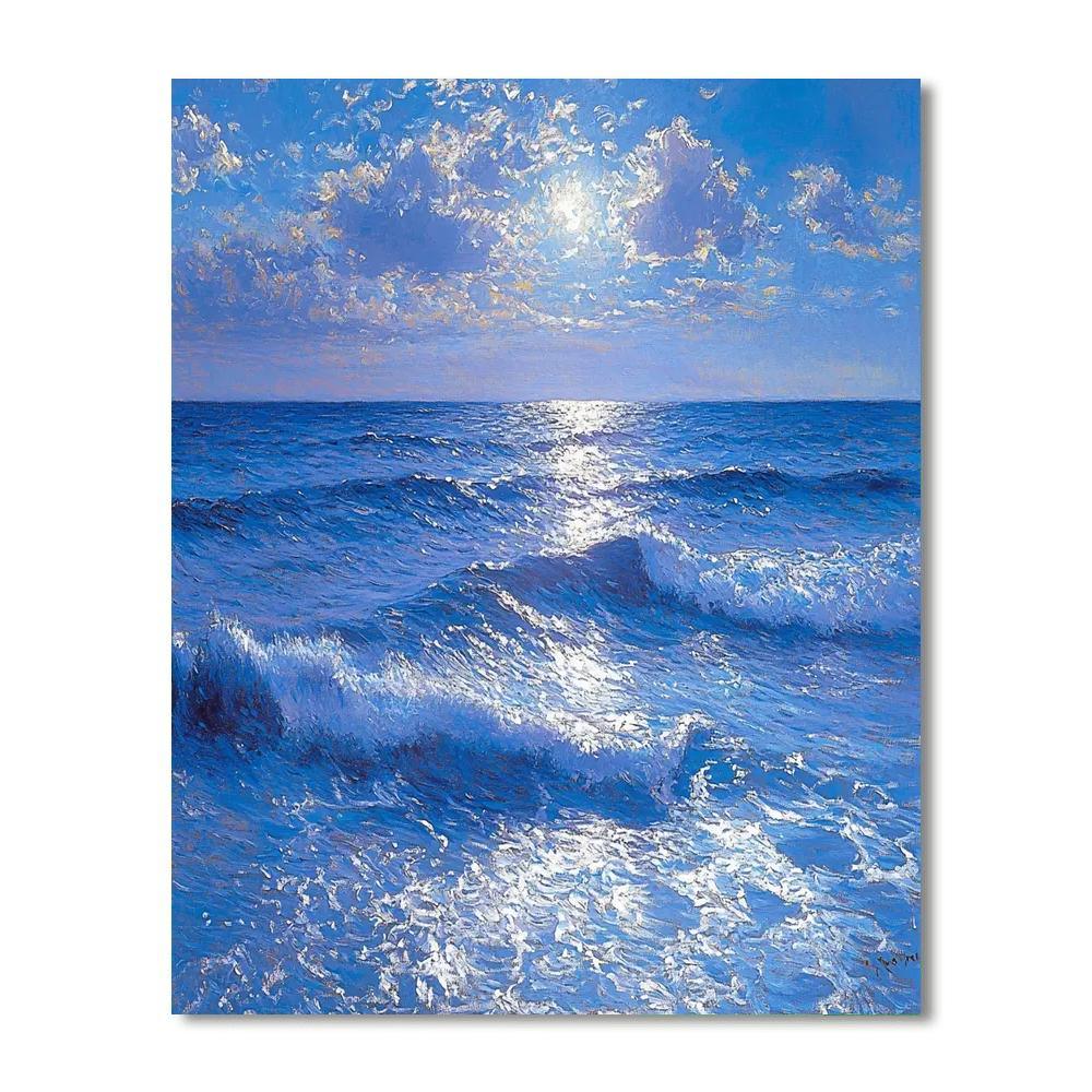 Claude Monet Inspired Seascape Symphony  Paint By Number