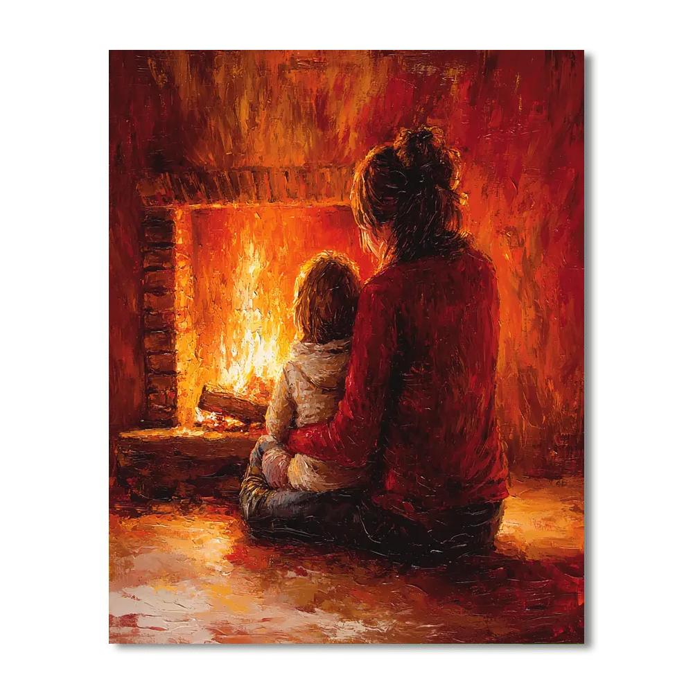 Cozy Fireside Chats Paint By Number