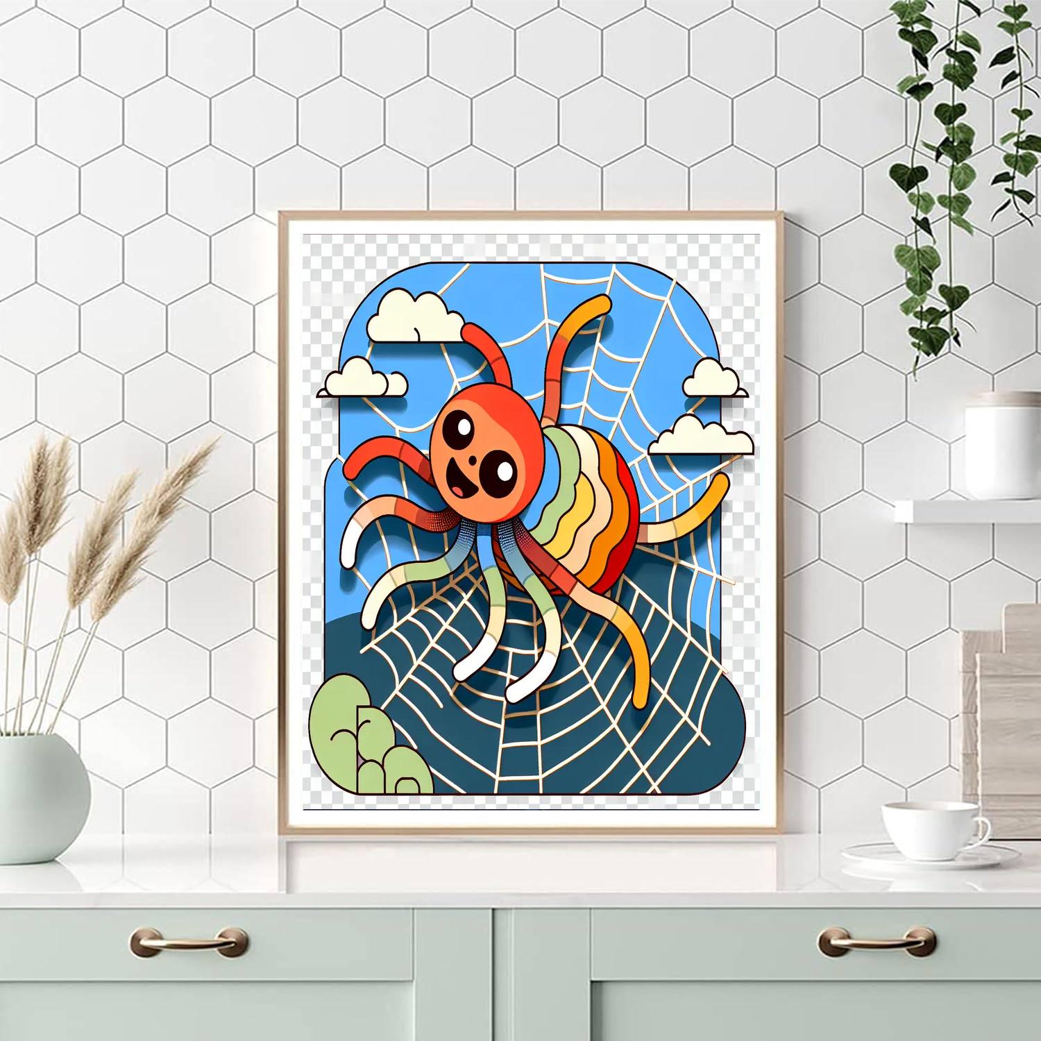Sprightly Spider Paint By Numbers