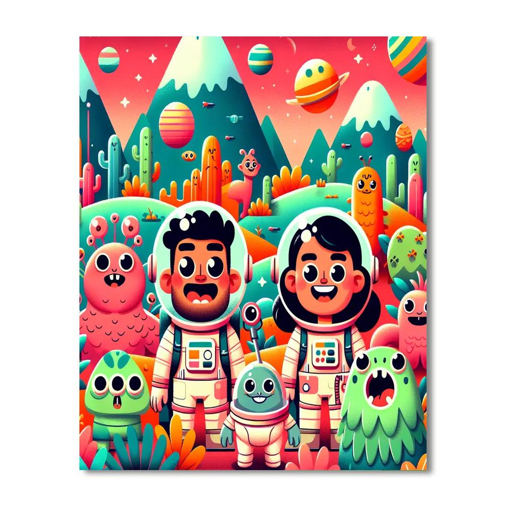 Artistic Planet Explorers Paint By Numbers