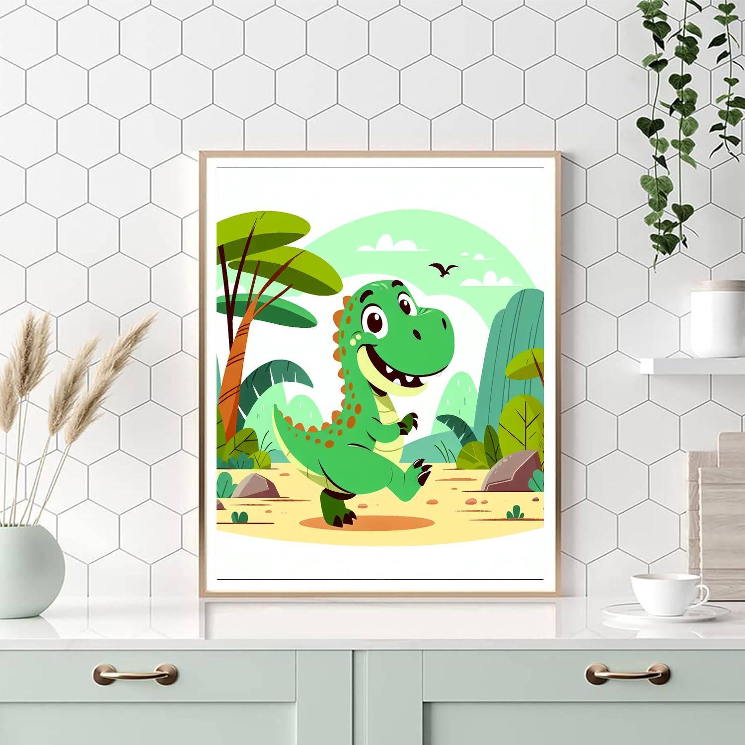 Dinosaurs Discovery Number Painting