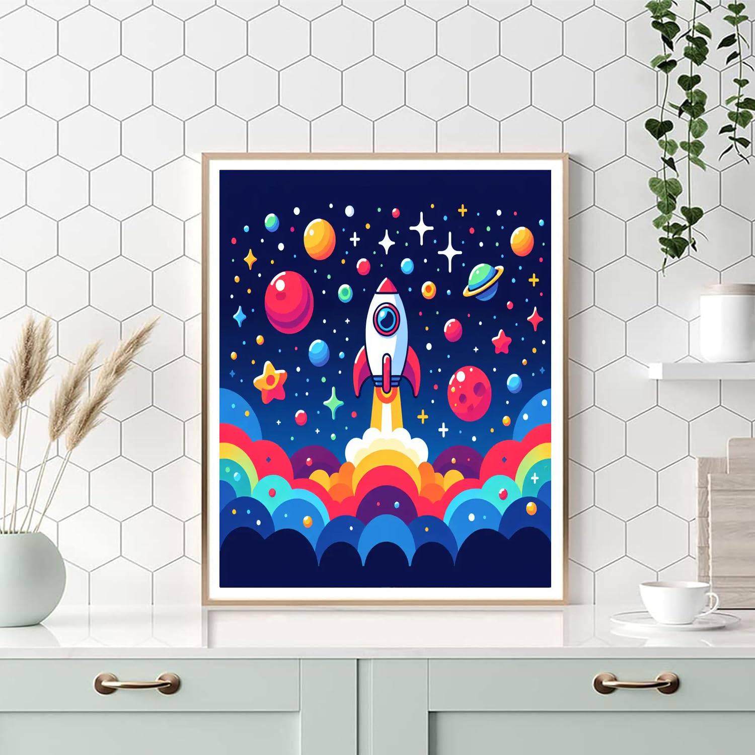 Creative Cosmos Paint By Numbers Art
