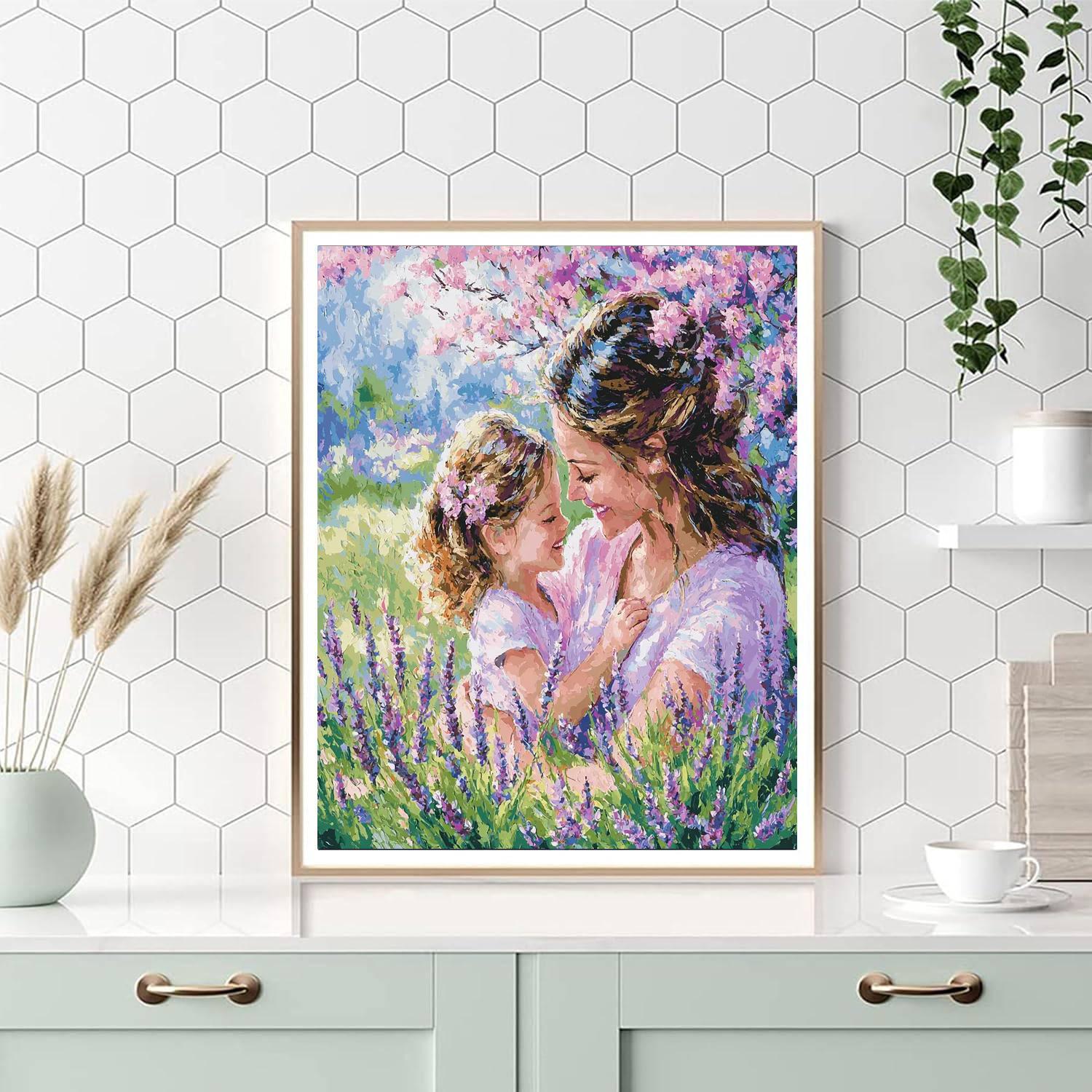 Mothers In Bloom Painting Number Kit