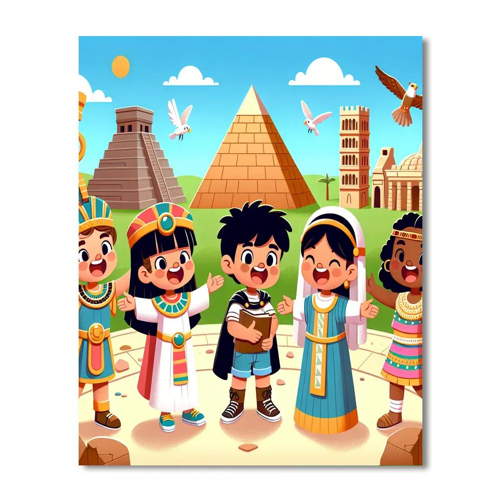 Adventure With Ancient Civilizations Number Painting