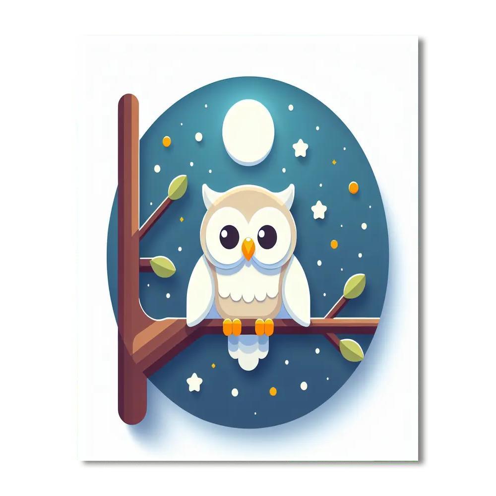 Adventure Awaits Owl Painting Number Kit