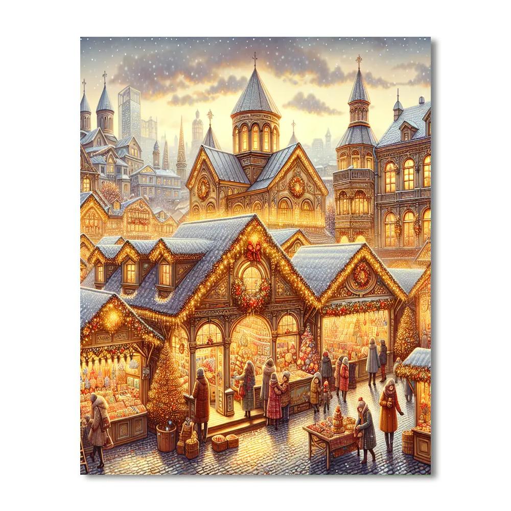 Bath Christmas Market - Bath Paint By Numbers Kits