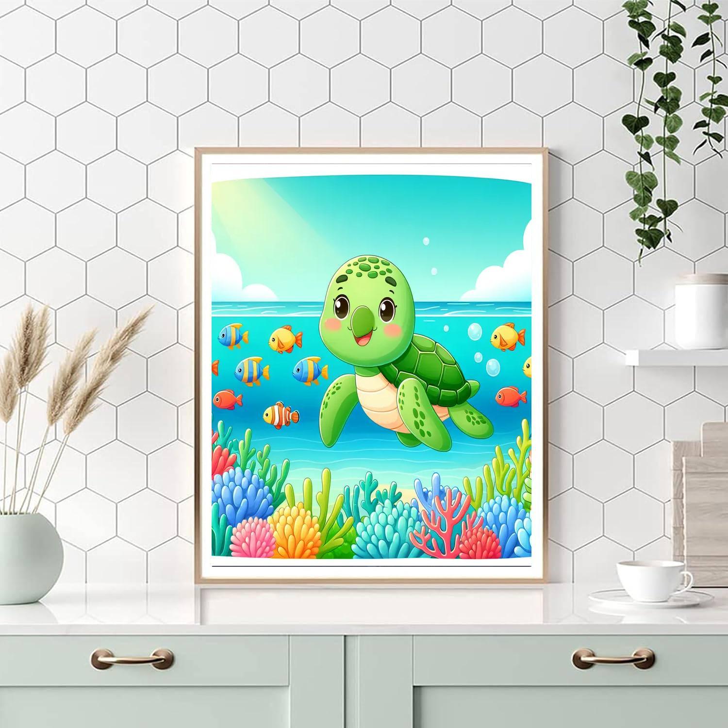 Jolly Sea Turtle Paint By Color