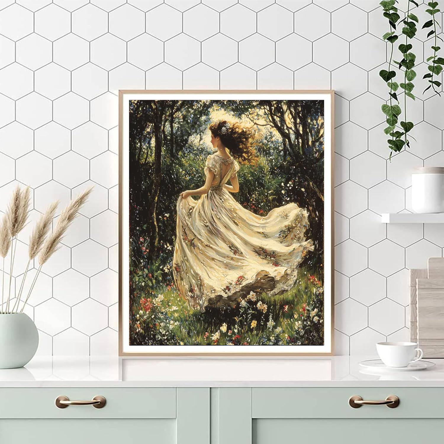 John William Waterhouse Inspired Timeless Victorian Elegance  Painting Number Kit