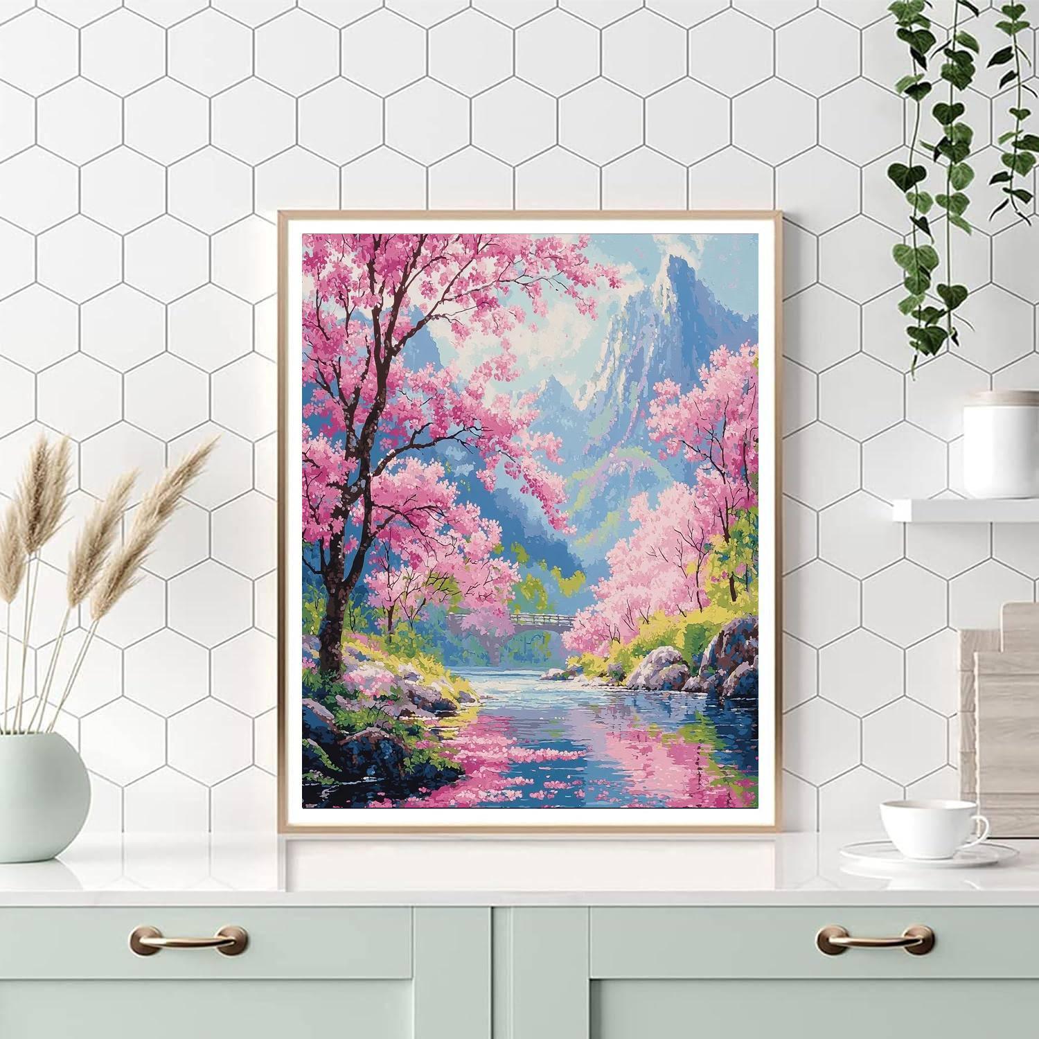 Hiroshige Inspired Whispers Of The Breeze  Painting By Numbers Kit