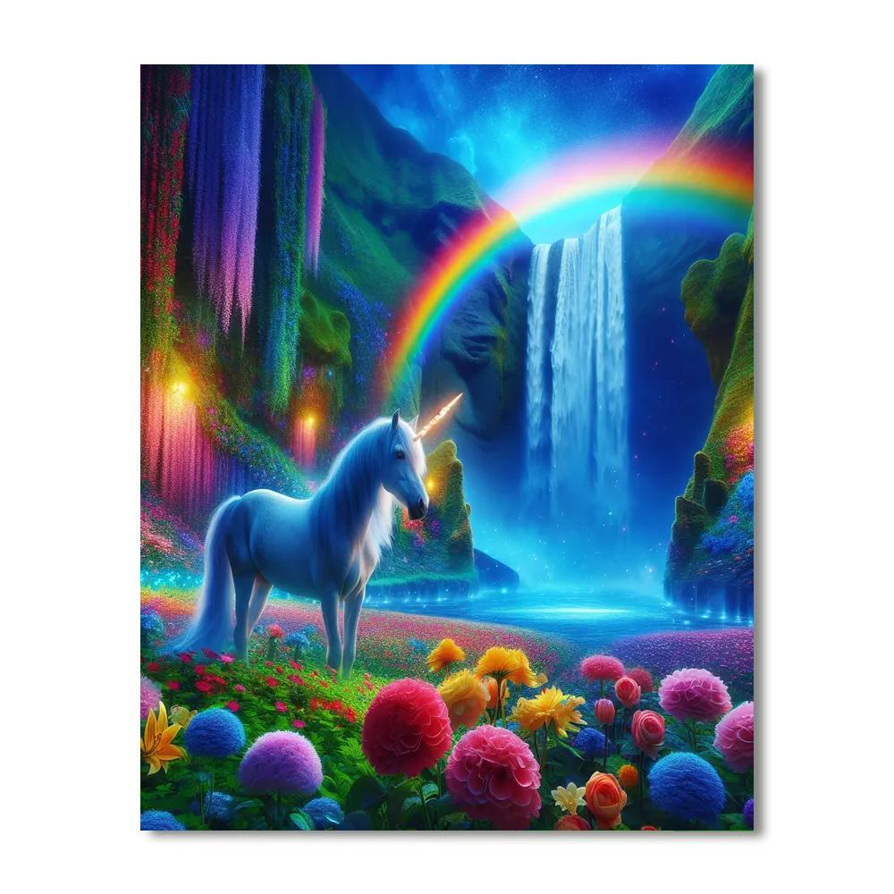 Mythical Unicorn Realm Paint By Numbers Art