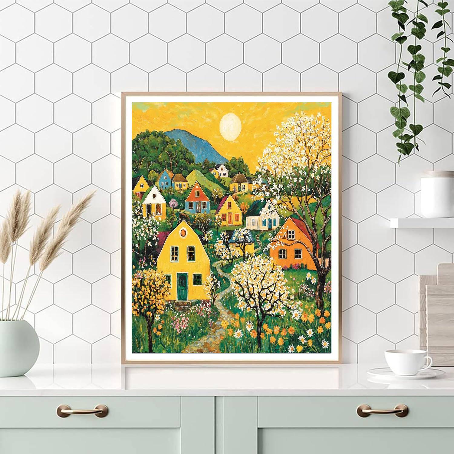 Paul Gauguin Inspired Sunny Village  Paint By Numbers