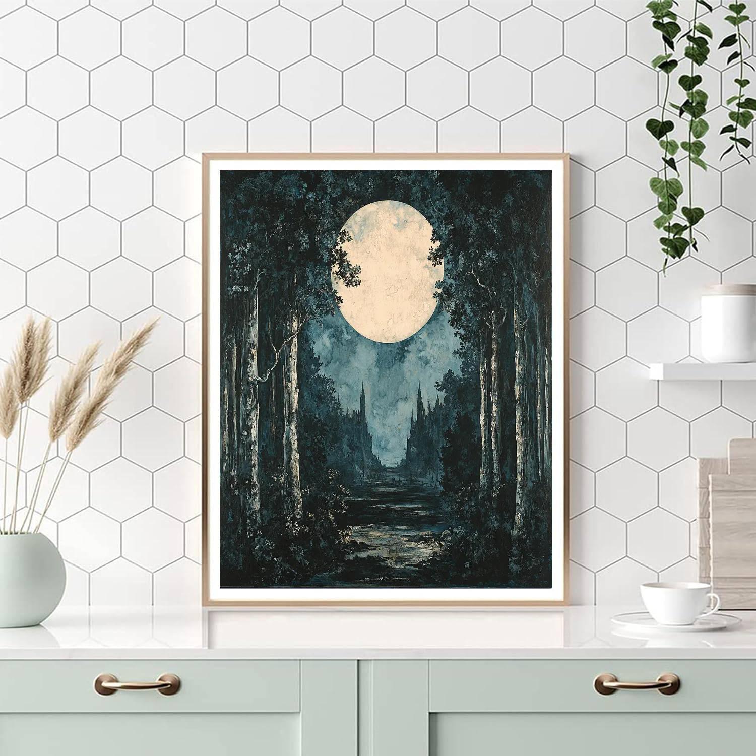 Henry Fuseli Inspired Gothic Fantasy Landscape  Paint By Numbers