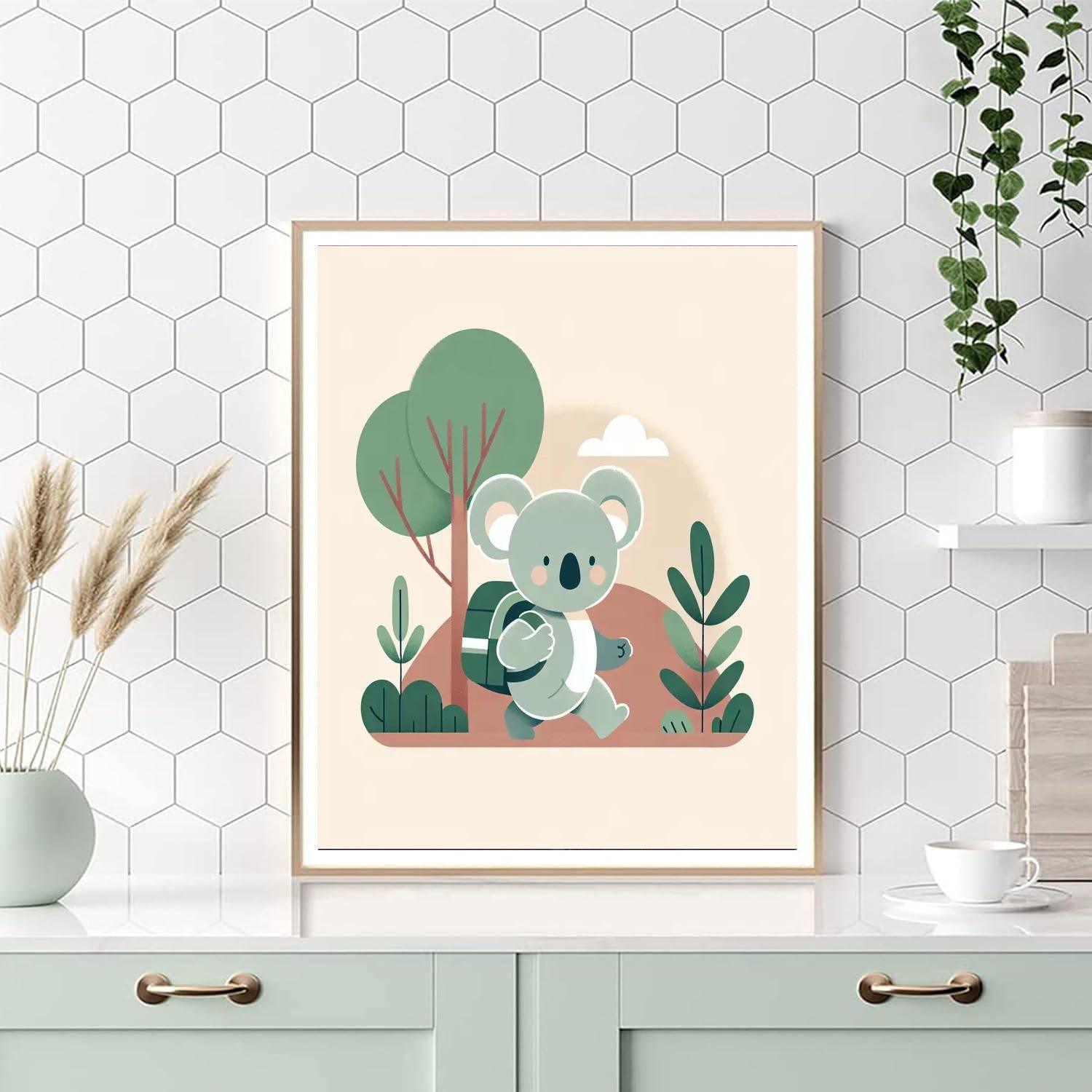 The Curious Koala's Journey Painting By Numbers Kit