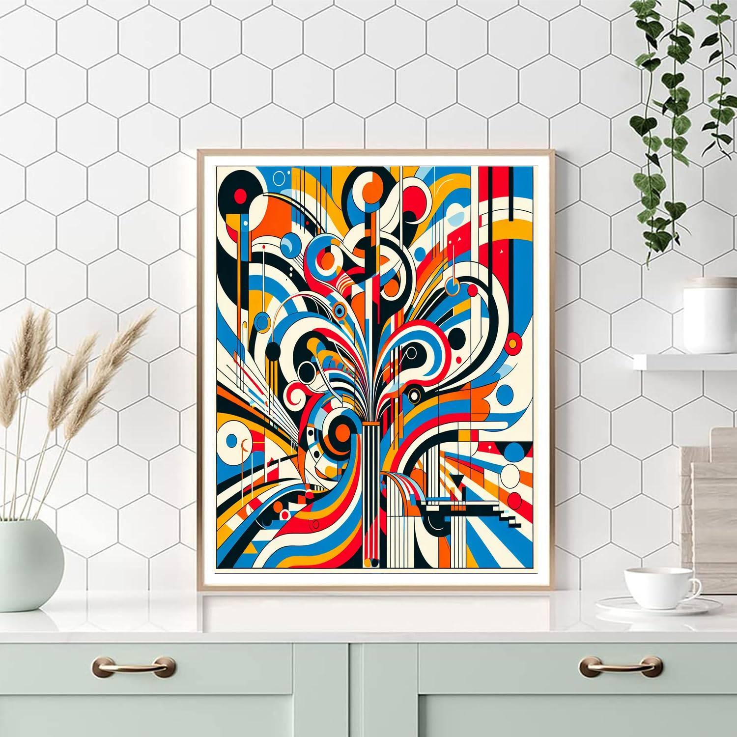 Colorful Pop Art Explosion DIY Paint By Numbers