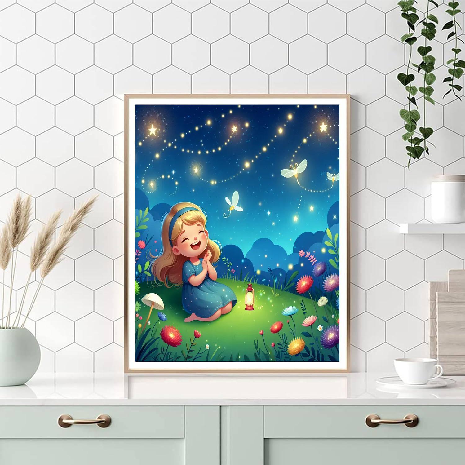 Moonlit Meadow Exploration Paint By Numbers Kits