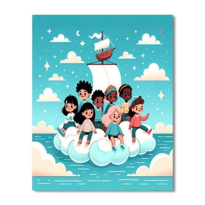 Sailing On Cloud Seas Paint By Numbers Kits